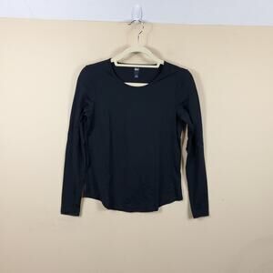 BANDIER DLC Black Alpha Long Sleeve Soft Tee Relaxed Fit Size M